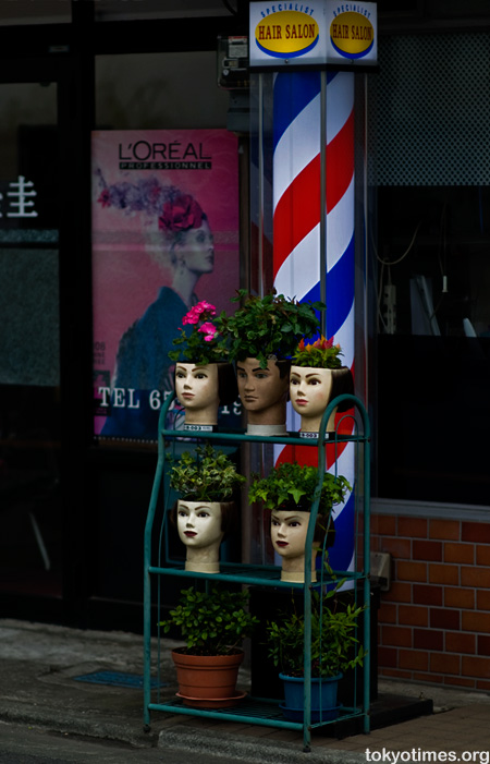 Japanese barber mannequin