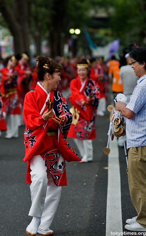 Japanese festival dancing