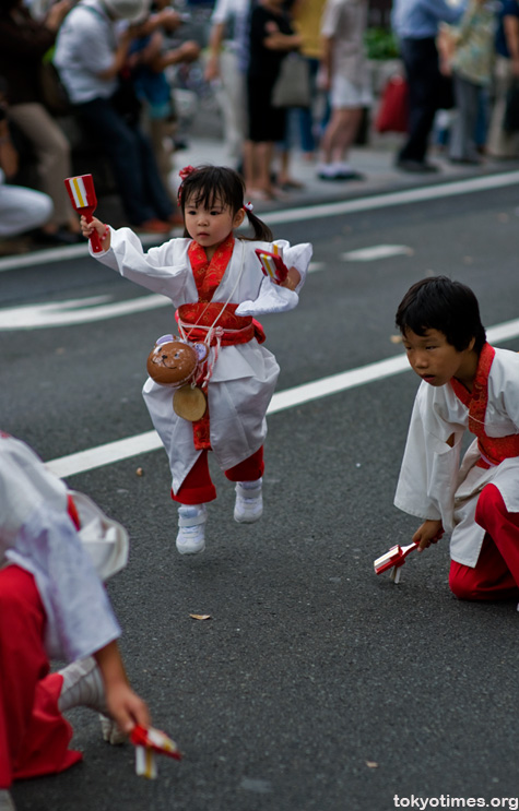 Japanese festival dancing