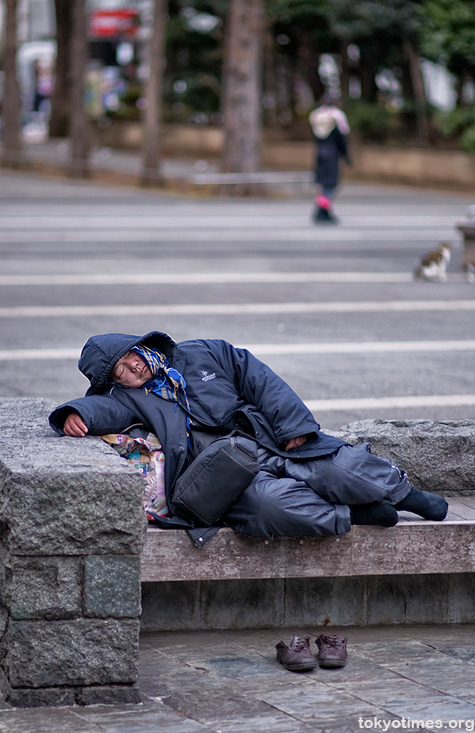 homeless in Tokyo