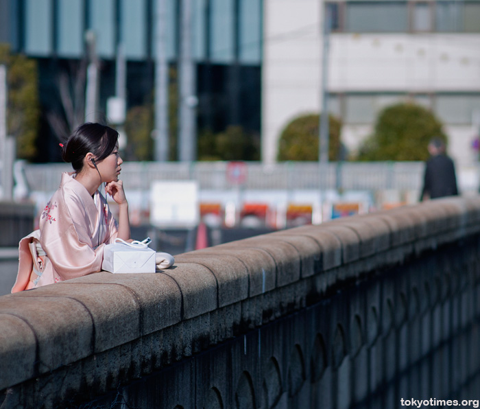 girl in a kimono