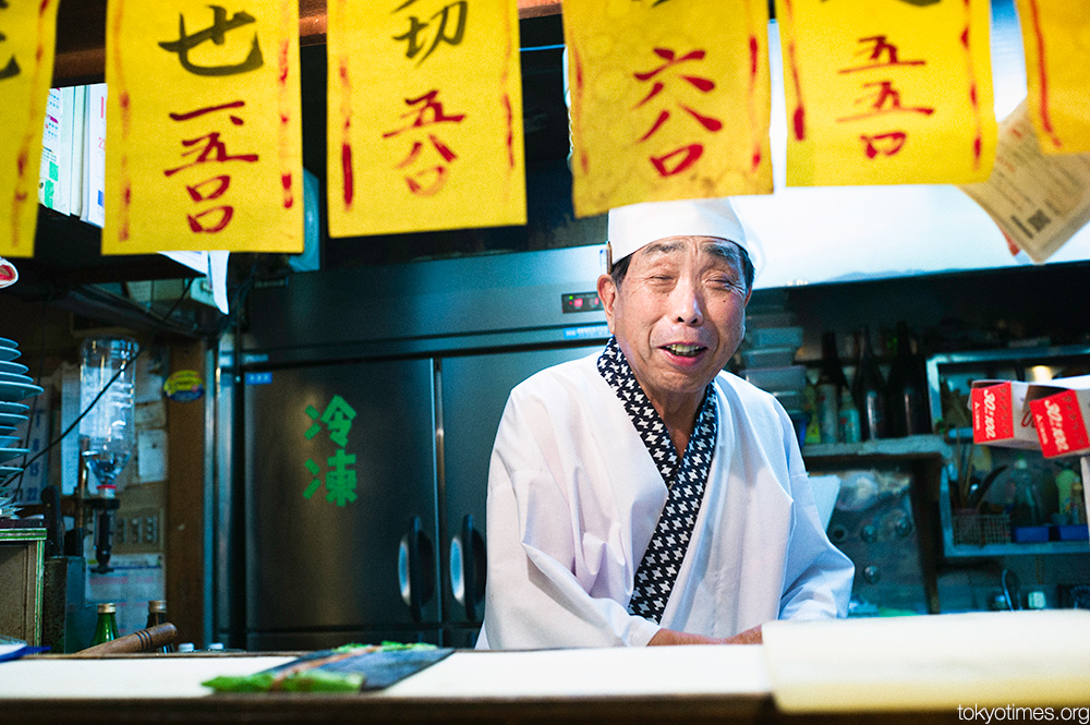 old Tokyo bar owner portrait