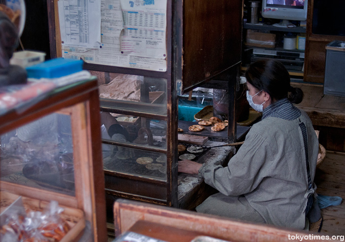 old Tokyo rice cracker (senbei) shop