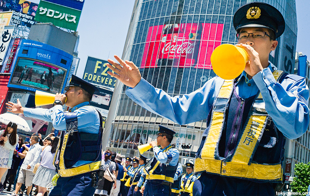 World Cup 2014 Japan fans Shibuya Crossing