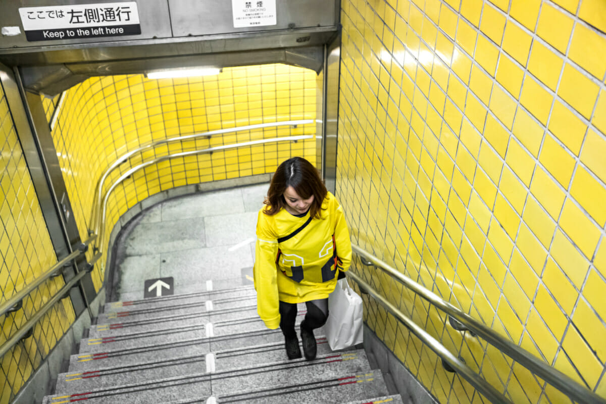 A chameleon-like Tokyo commuter