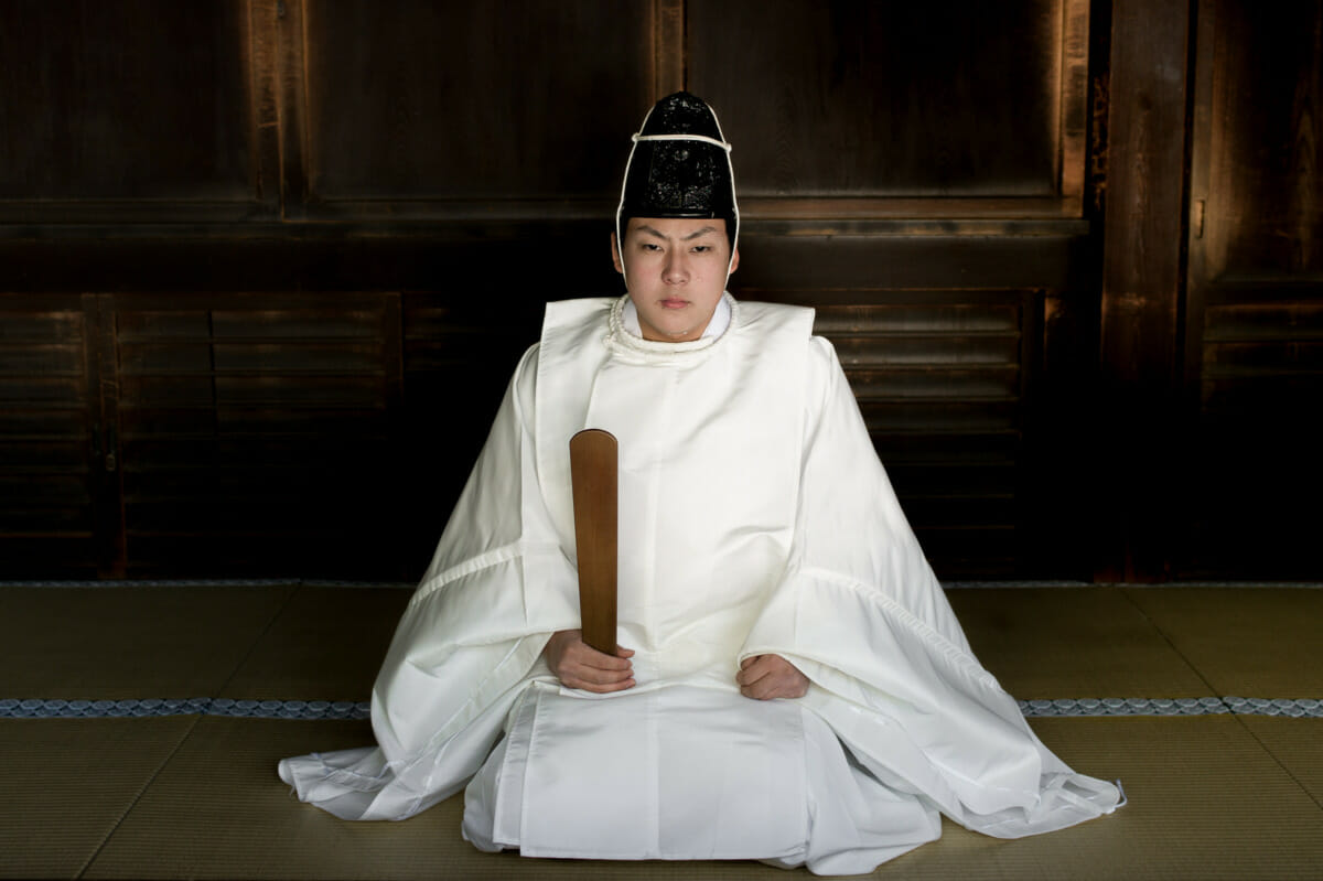 japanese shinto priest portrait