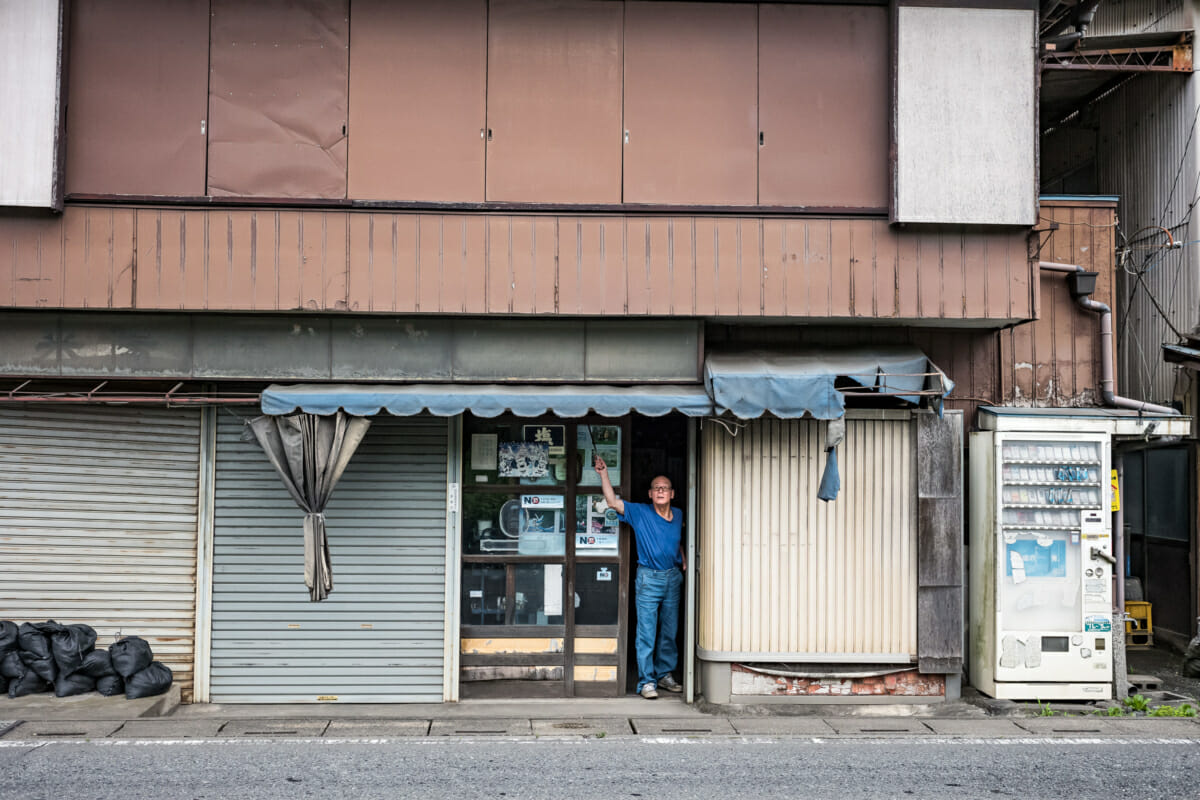 an old and faded shop in rural Japan
