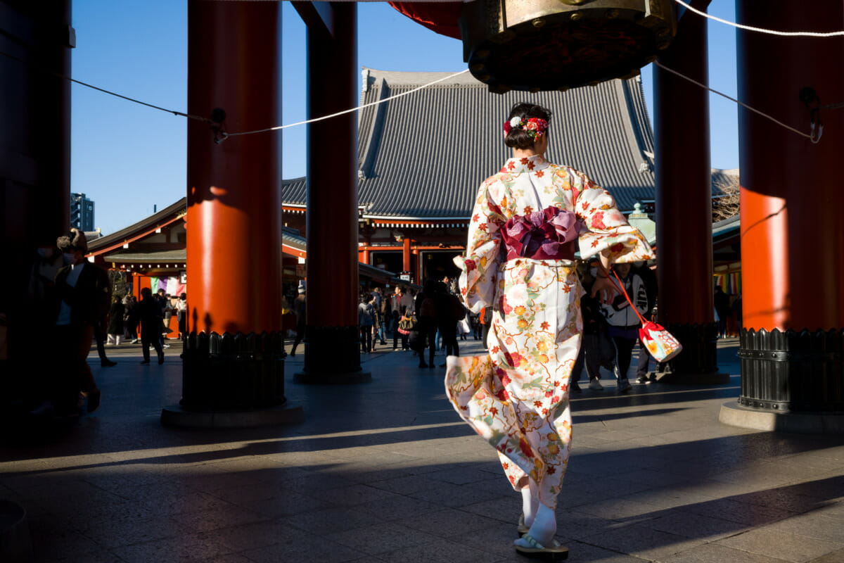 a colourful and beautiful kimono