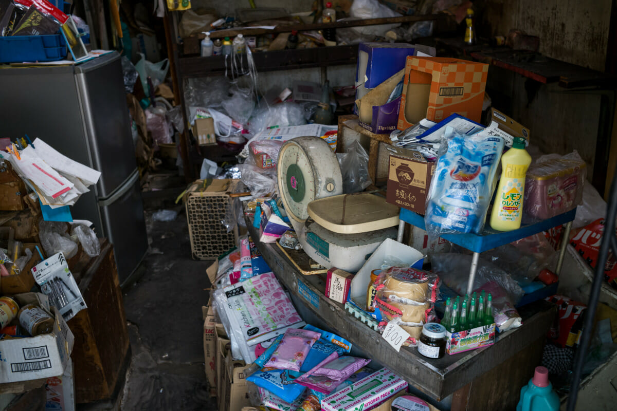 An old and incredibly ramshackle Tokyo shop