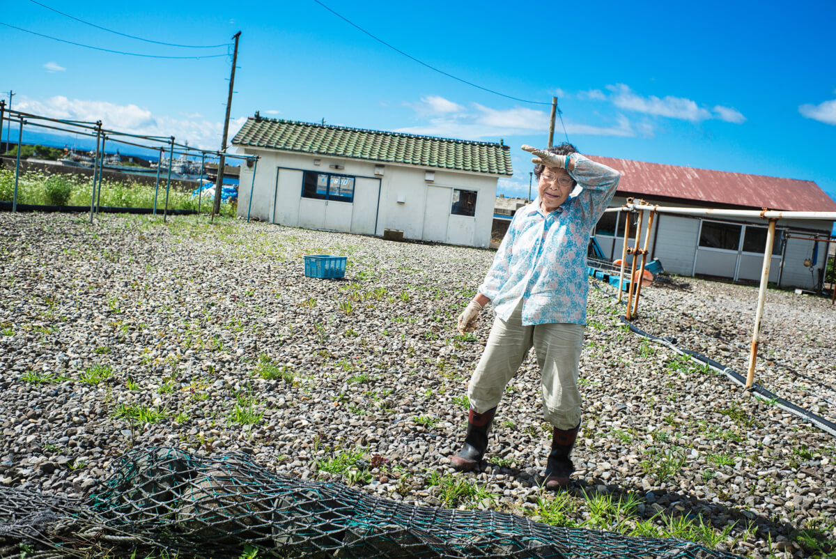 Hokkaido fishing village woman