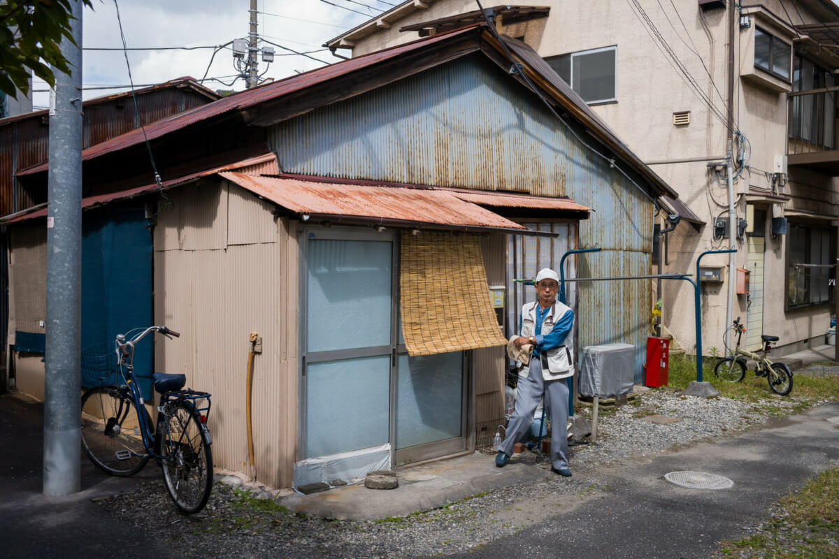 A corrugated old Tokyo house