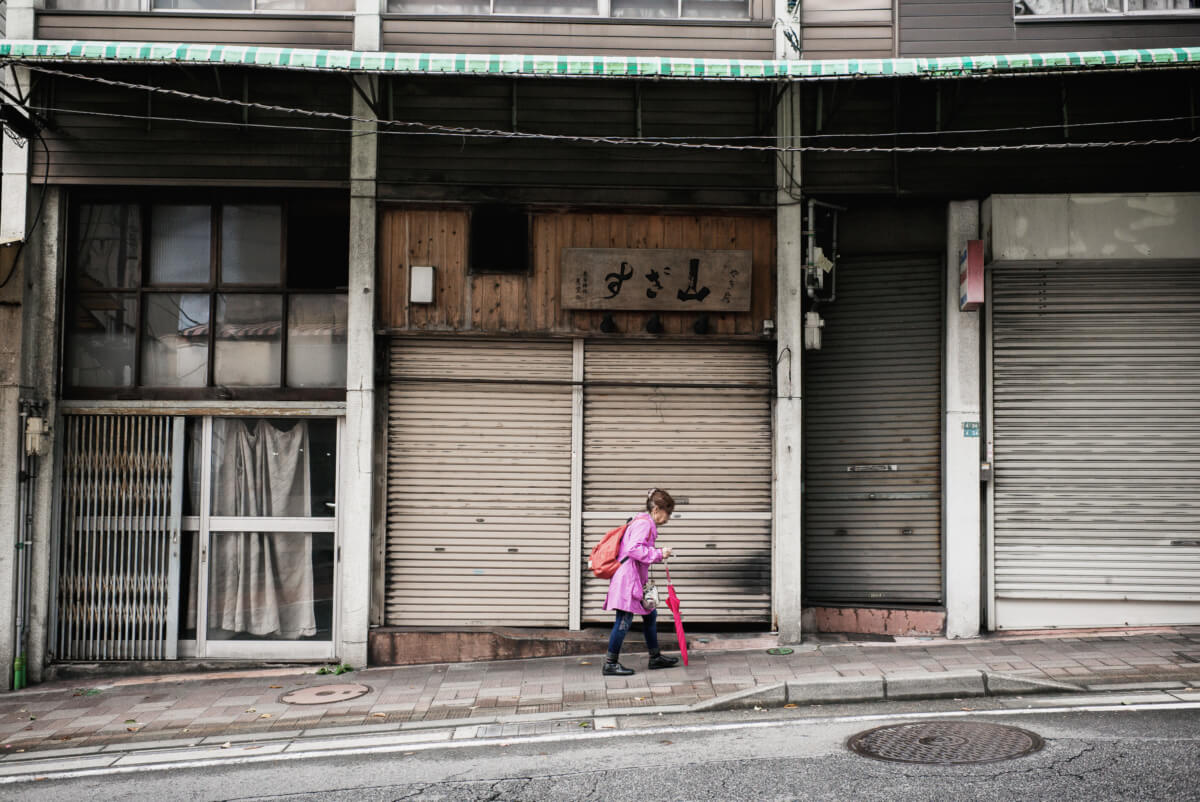 an old and faded Japanese resort town
