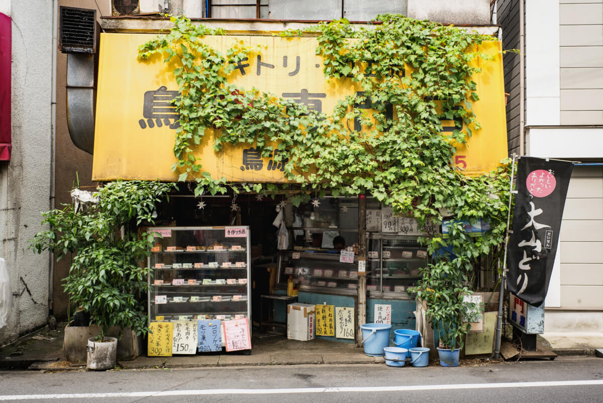 old faded and crumbling tokyo