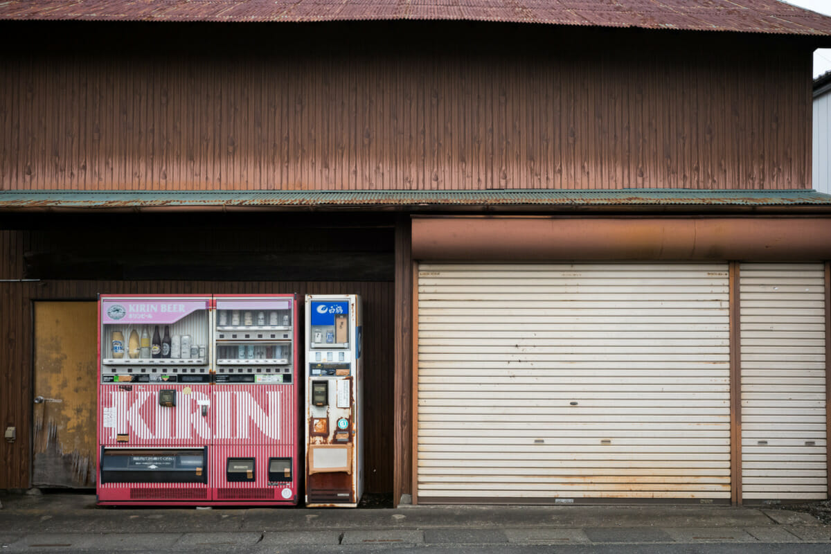 old and disused Japanese vending machines