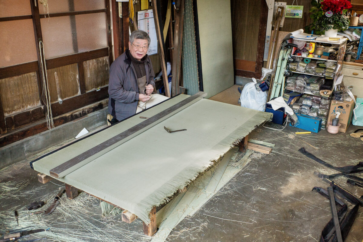 old and traditional tokyo tatami shop