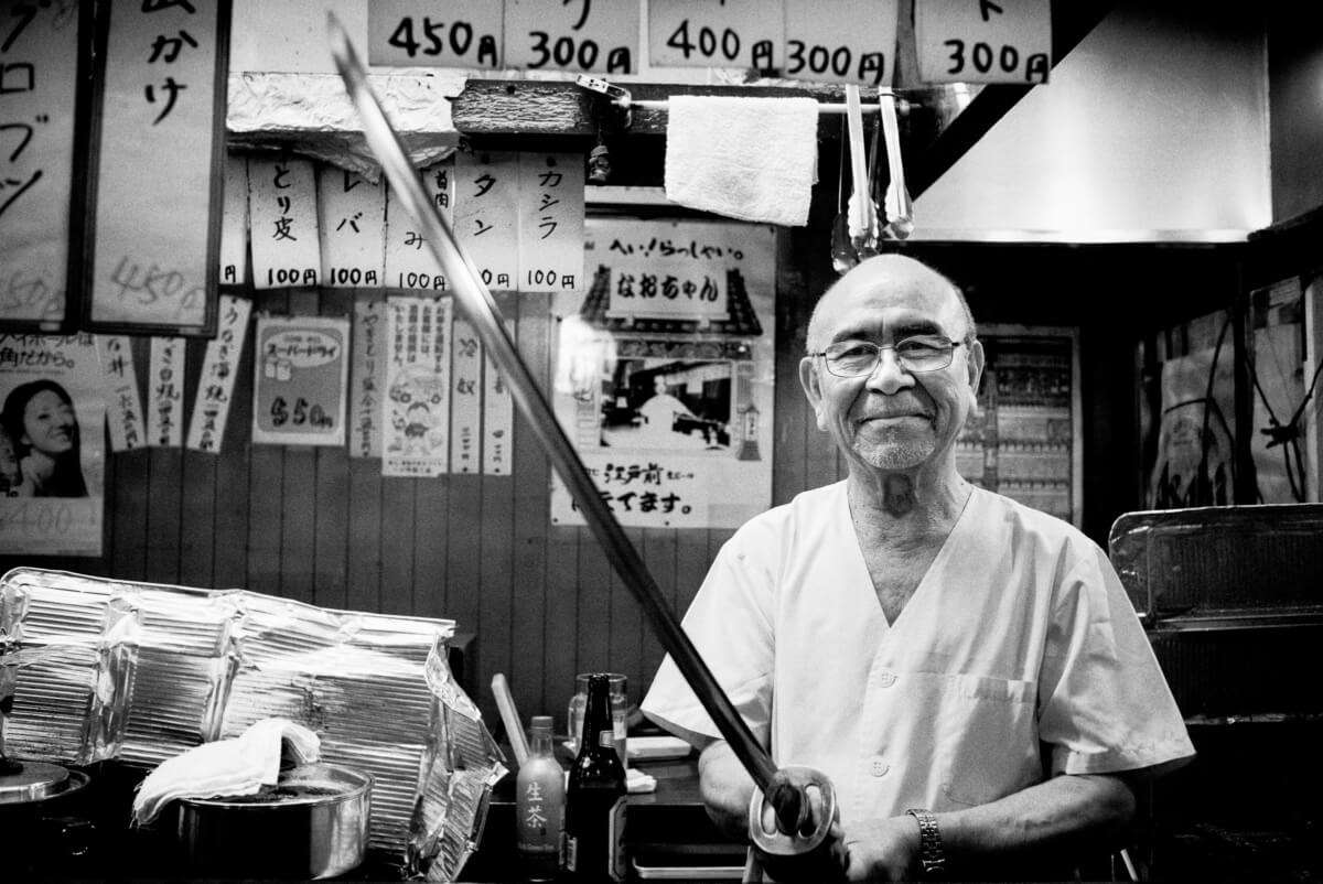 A samurai sword wielding Tokyo bar owner