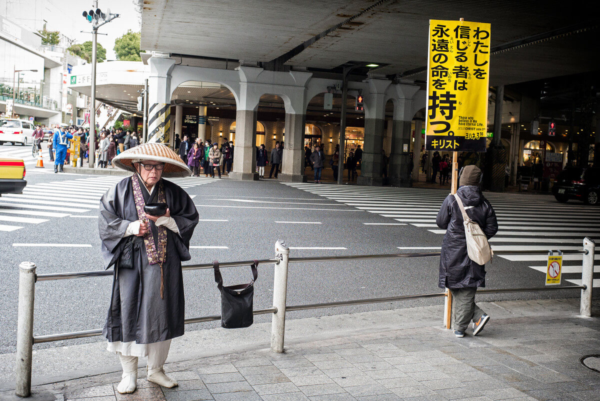 Tokyo Buddhist versus Christian