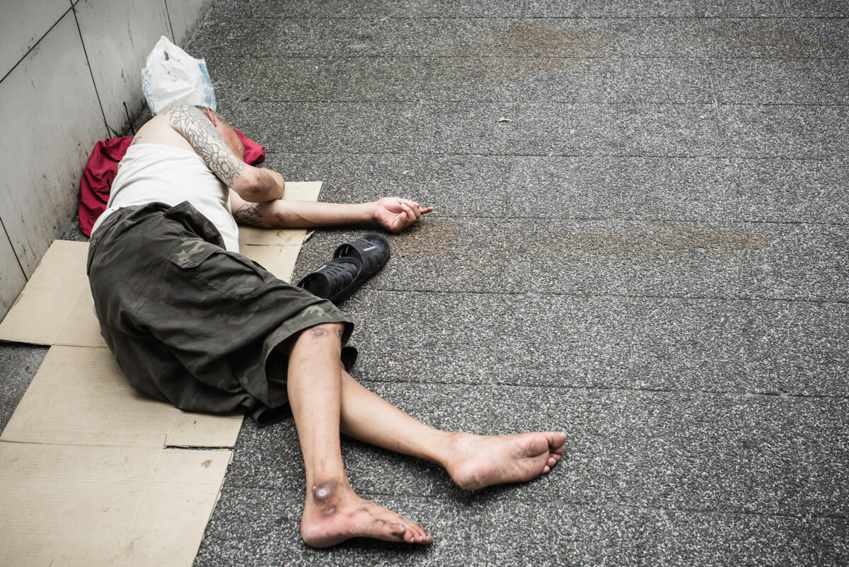 homeless ex-yakuza